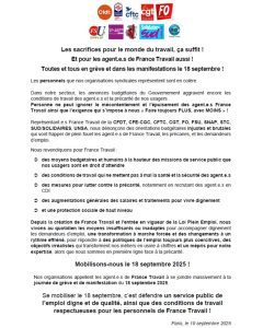 Grève septembre 2025