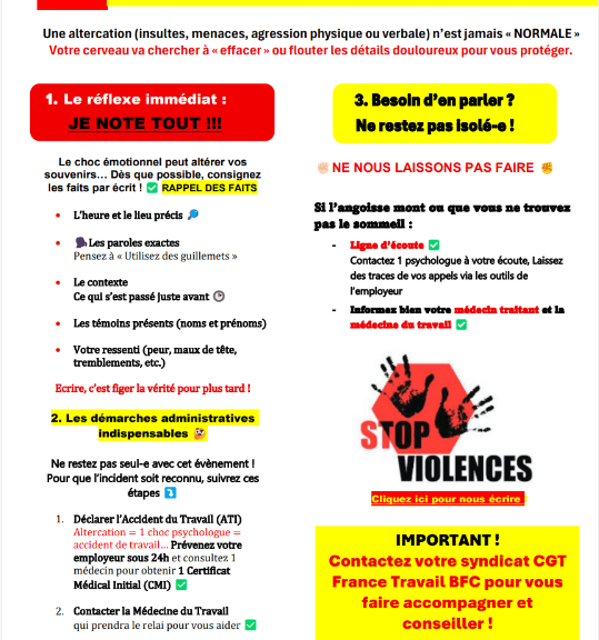 Altercation au travail ? STOP !
